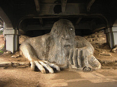 The Fremont Troll Sean Sandulak Verbatim Gibberish Troll Bridge