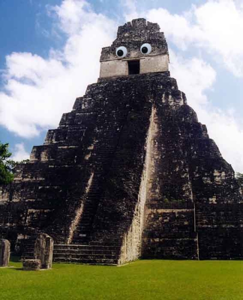 These ancient peoples obviously worshipped the Stay-Puft marshmallow man.